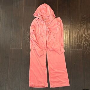 Juicy Couture Pink Velour Lounge Set